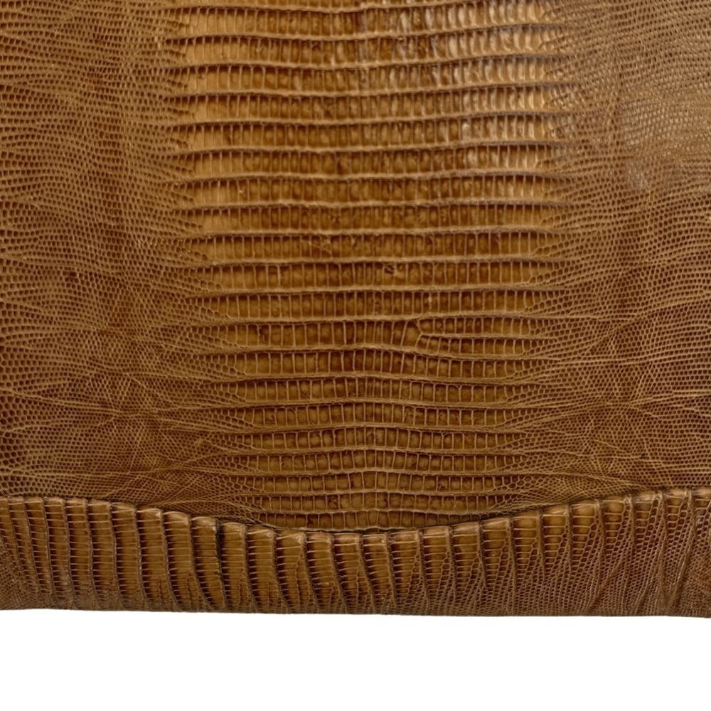 Vintage 1950s 1960s Reptile Skin Top Handle Structured Frame Purse Mad Men Era - Picture 5 of 14